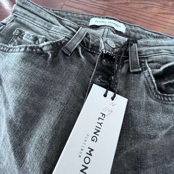 FLYING monkey new with tag black jeans size 24 - Picture 3 of 8